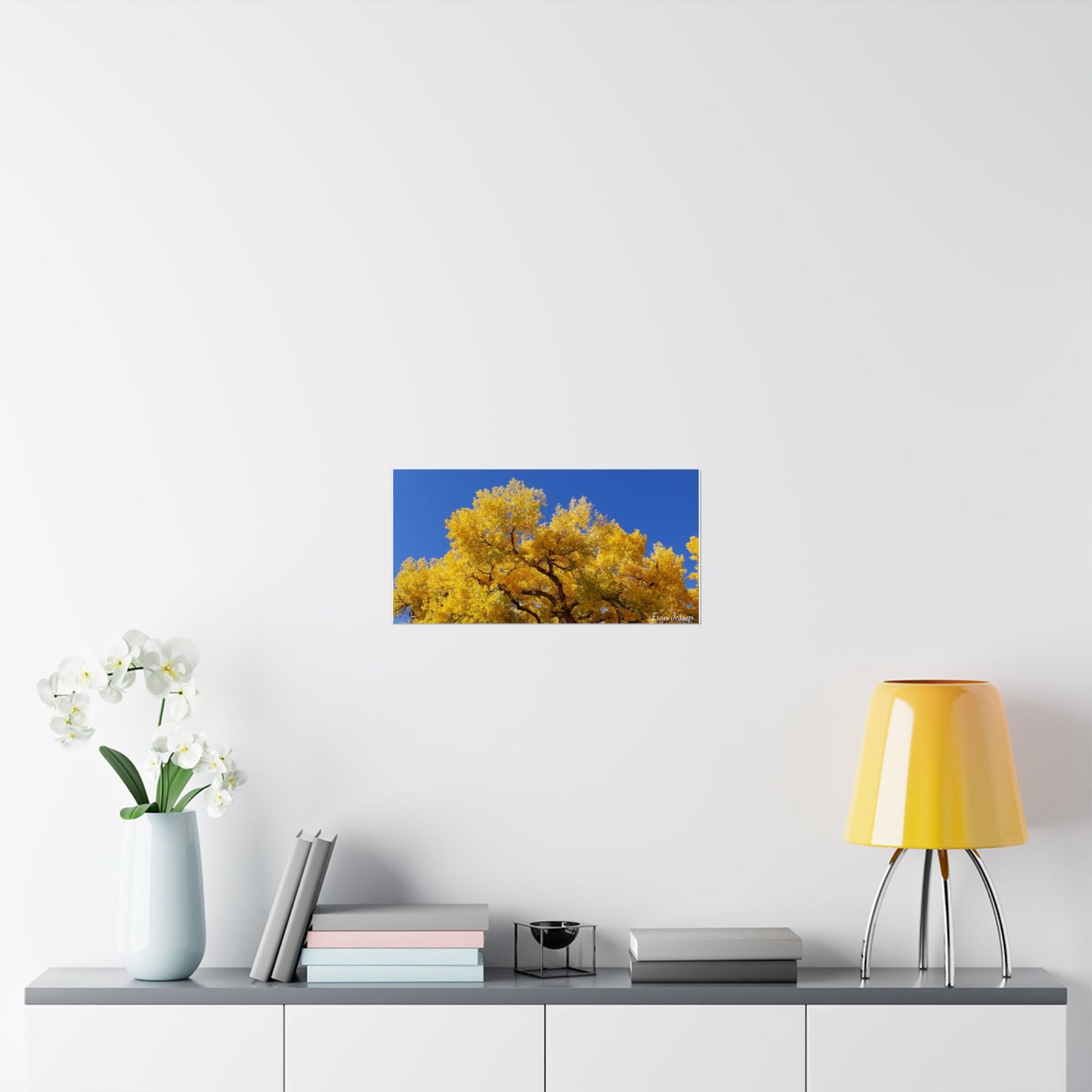 Photographic poster: NM Blue Sky and Cottonwood