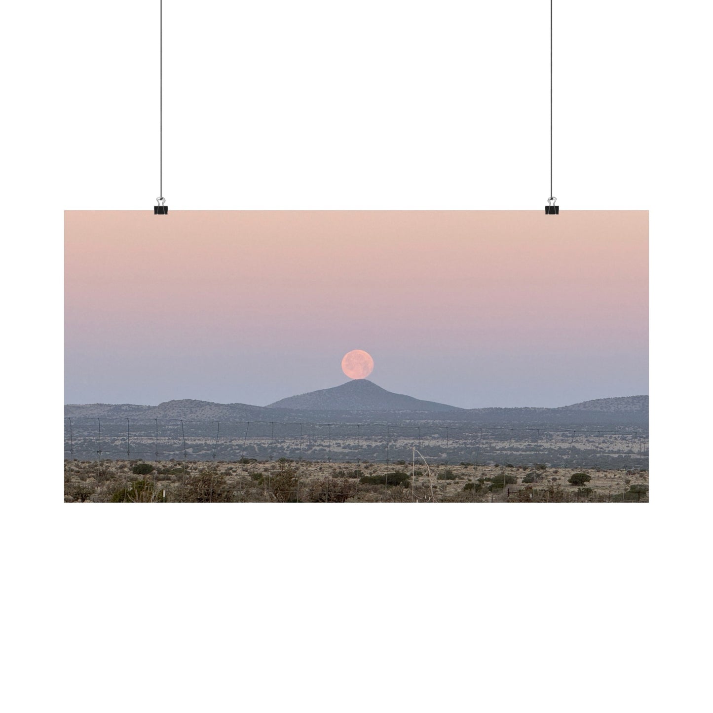 Photographic poster: Moon on a Hill