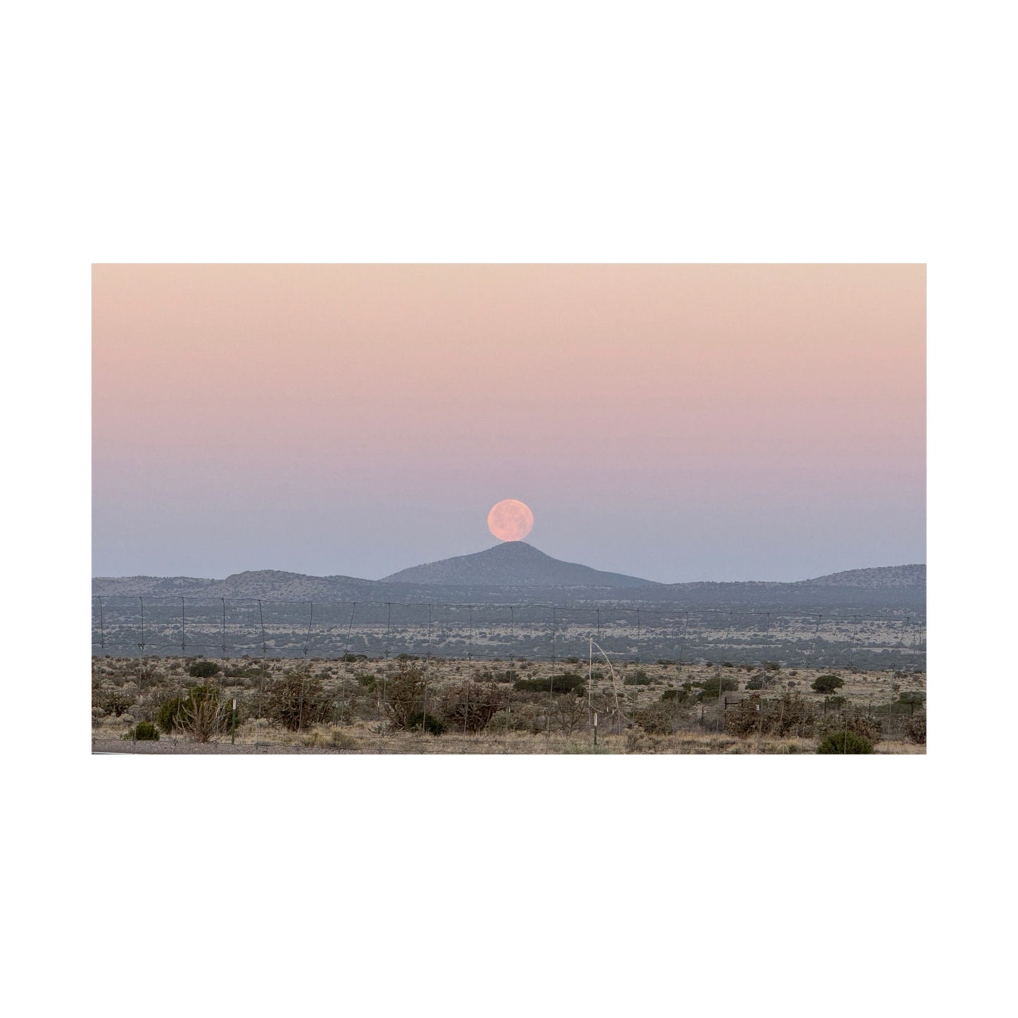 Photographic poster: Moon on a Hill