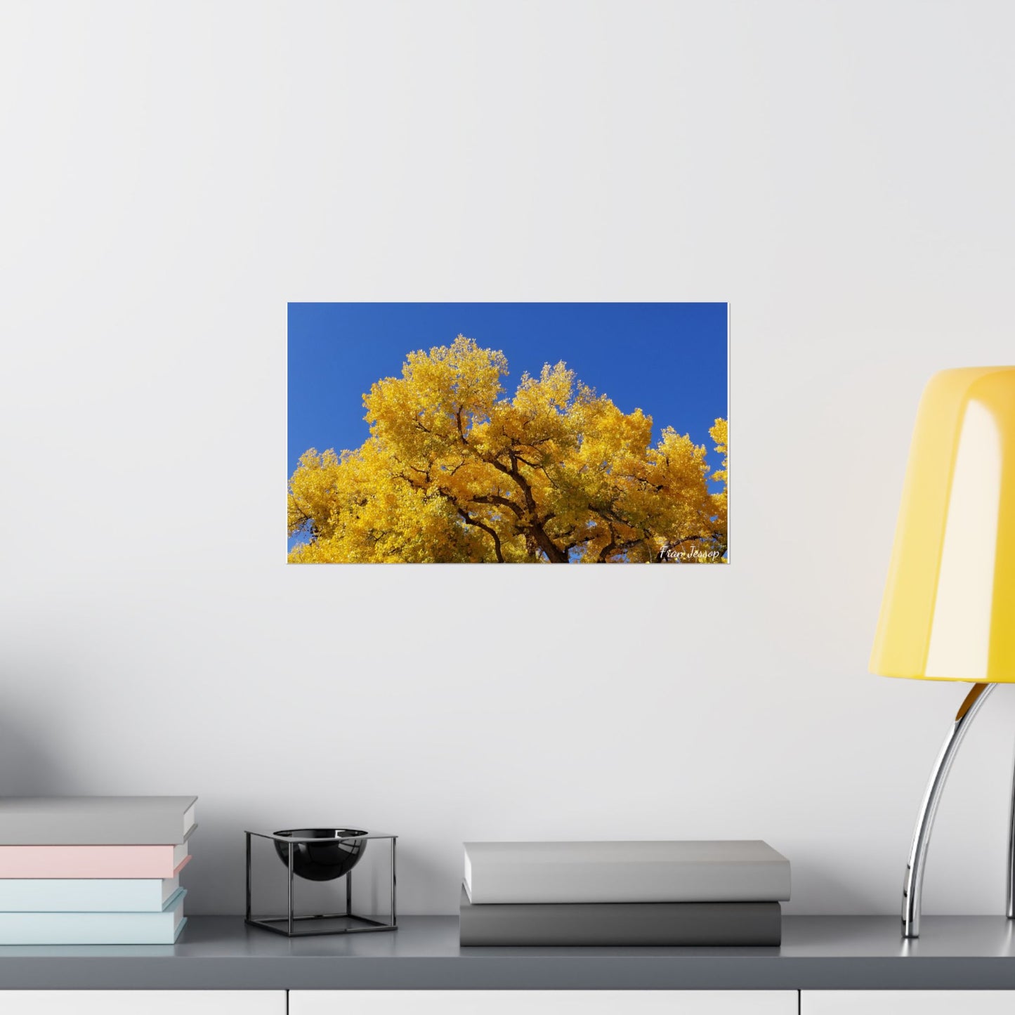 Photographic poster: NM Blue Sky and Cottonwood