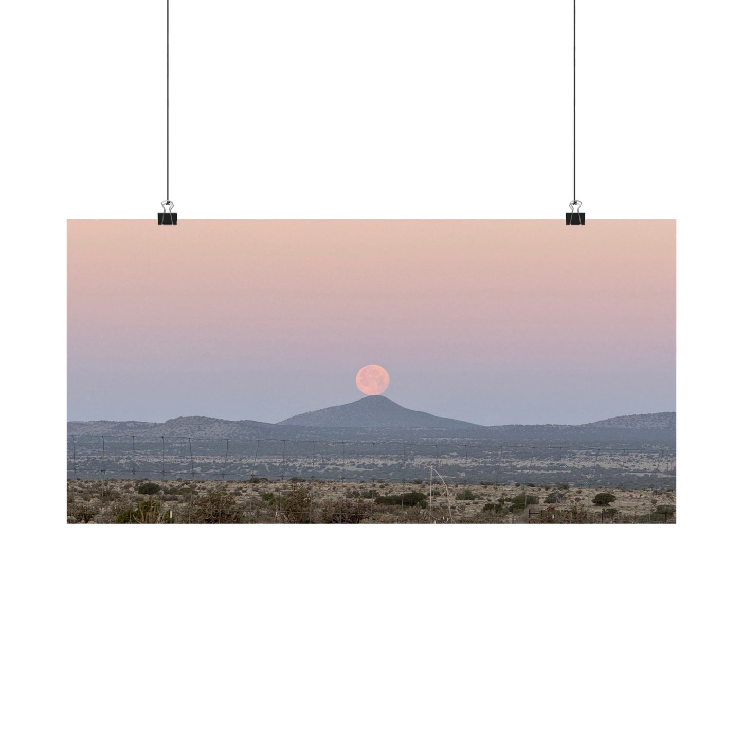 Photographic poster: Moon on a Hill