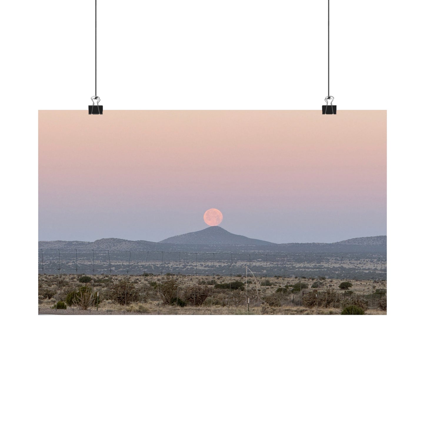 Photographic poster: Moon on a Hill