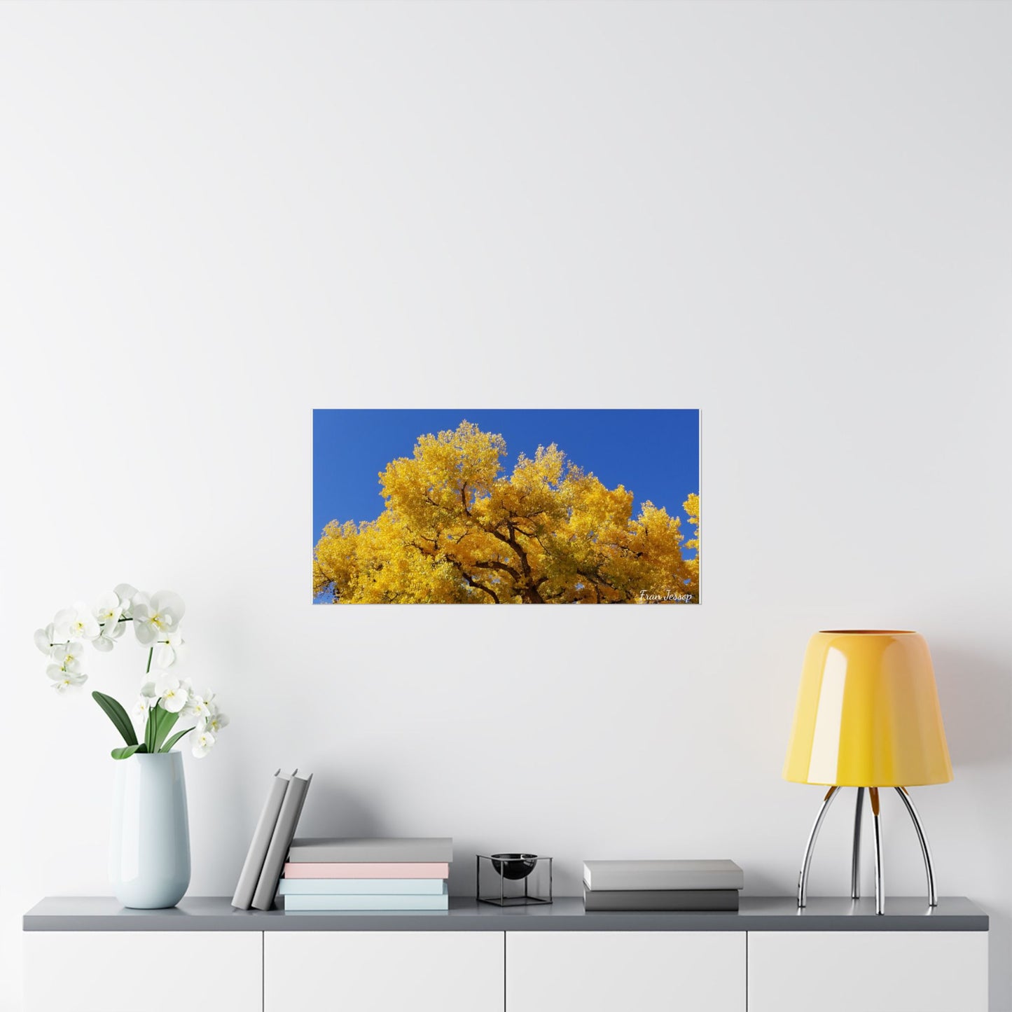 Photographic poster: NM Blue Sky and Cottonwood