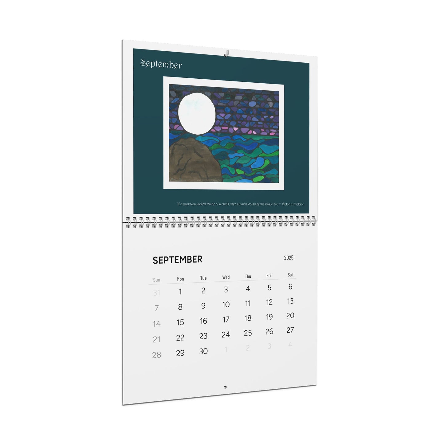 2025 Perceptivity Calendar - Neurographic art by Fran 11x8.5" Matte