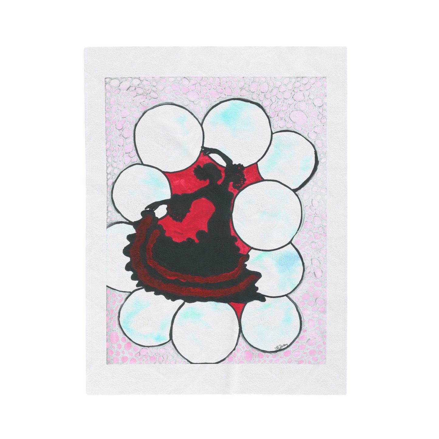 Neurographic Flamenco Blanket