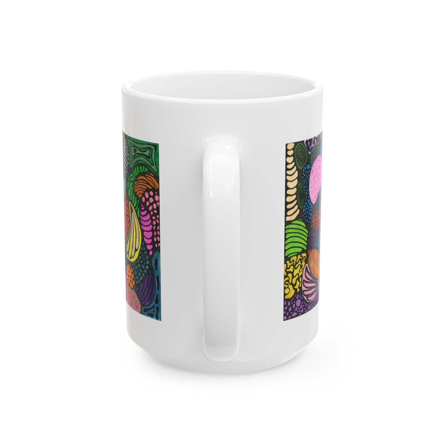 Neurographic art mug: For Clarity and Patience