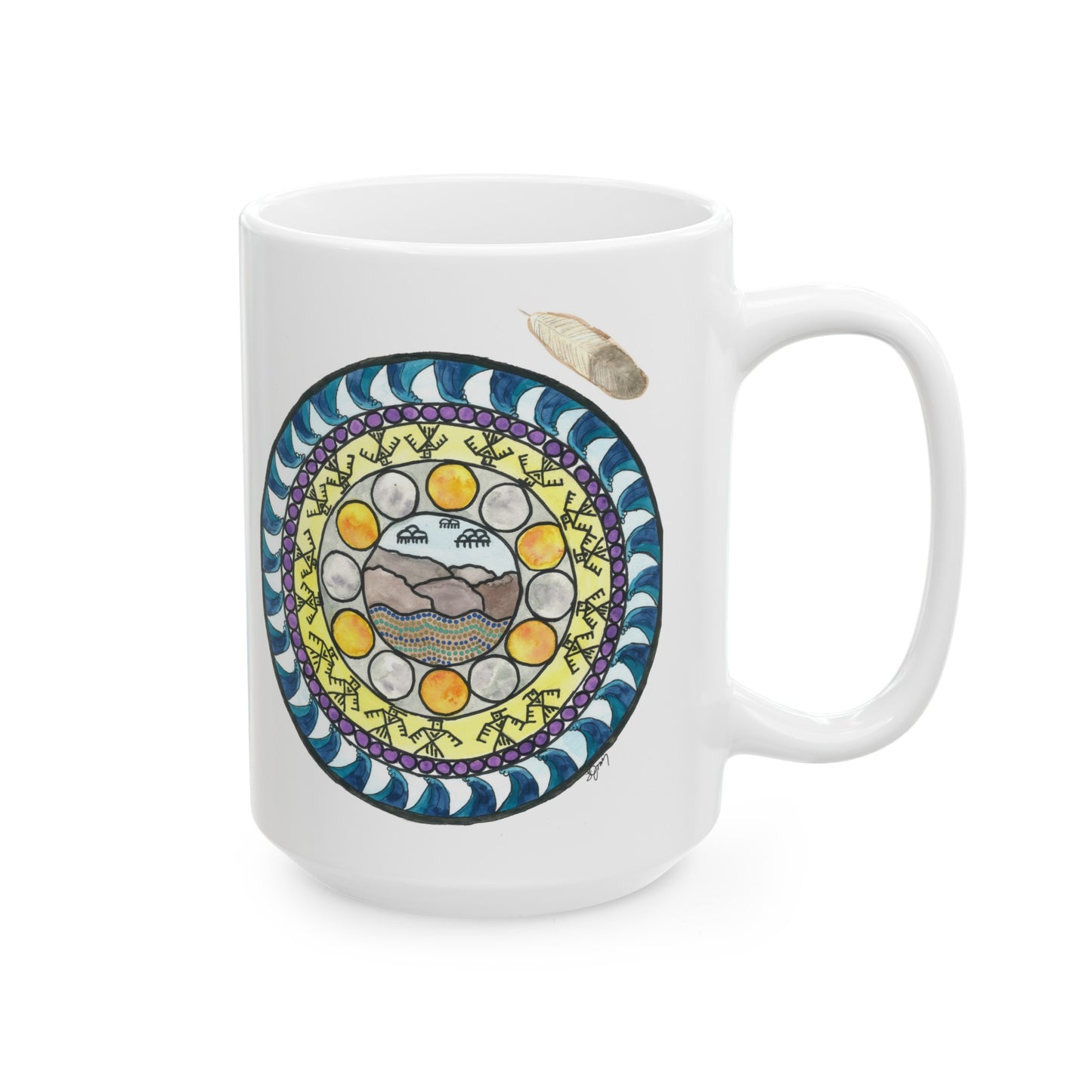 Art mug: Wheel of Healing # 2