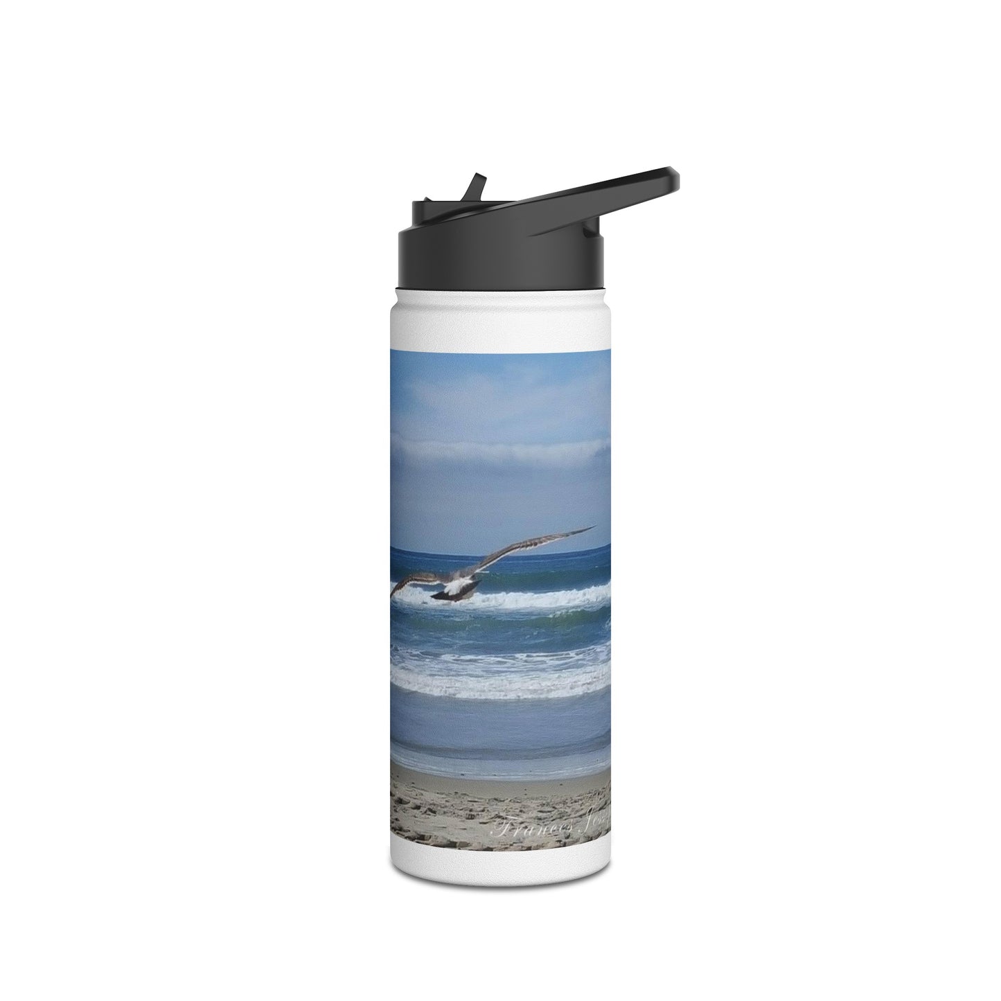 Beach time! stainless steel water bottle