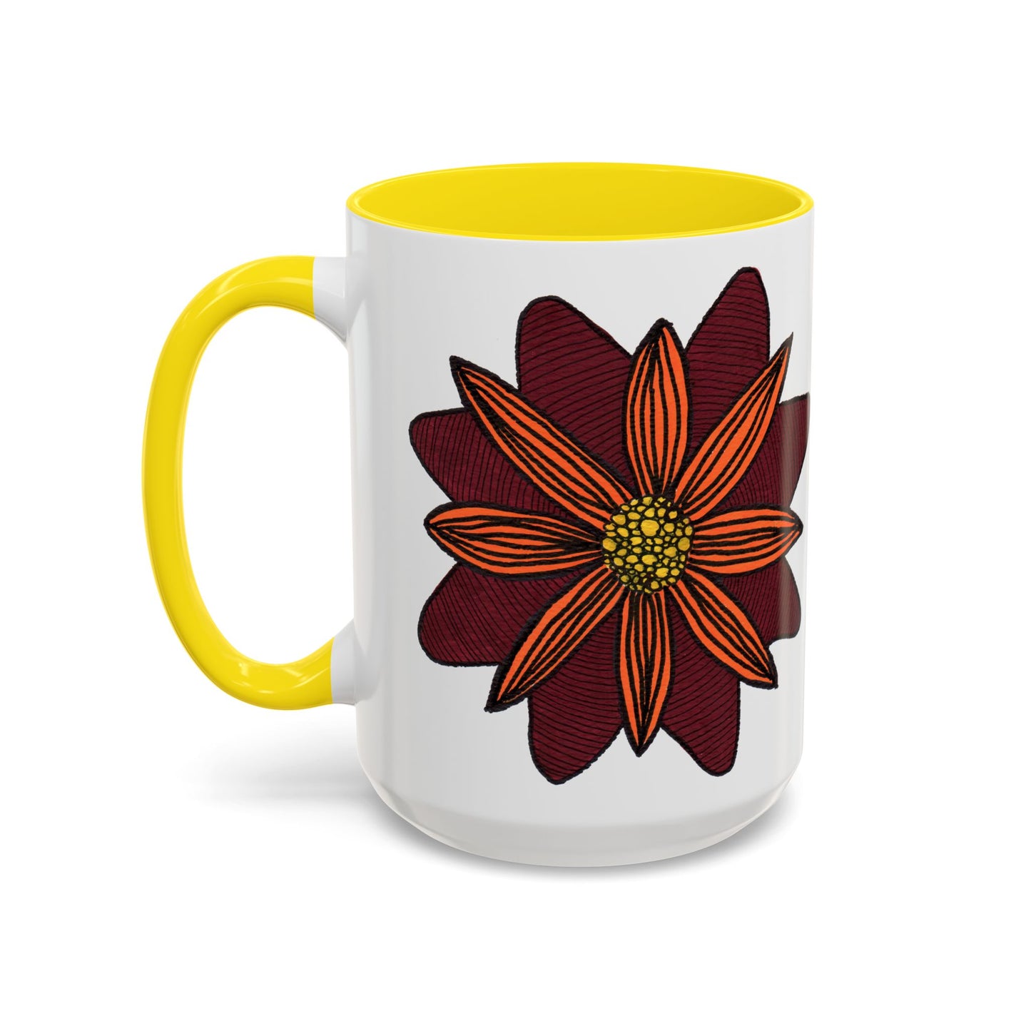 Vibrant Floral Accent Mug - Perfect Gift for Coffee, Tea, Chai and Cocoa Lovers