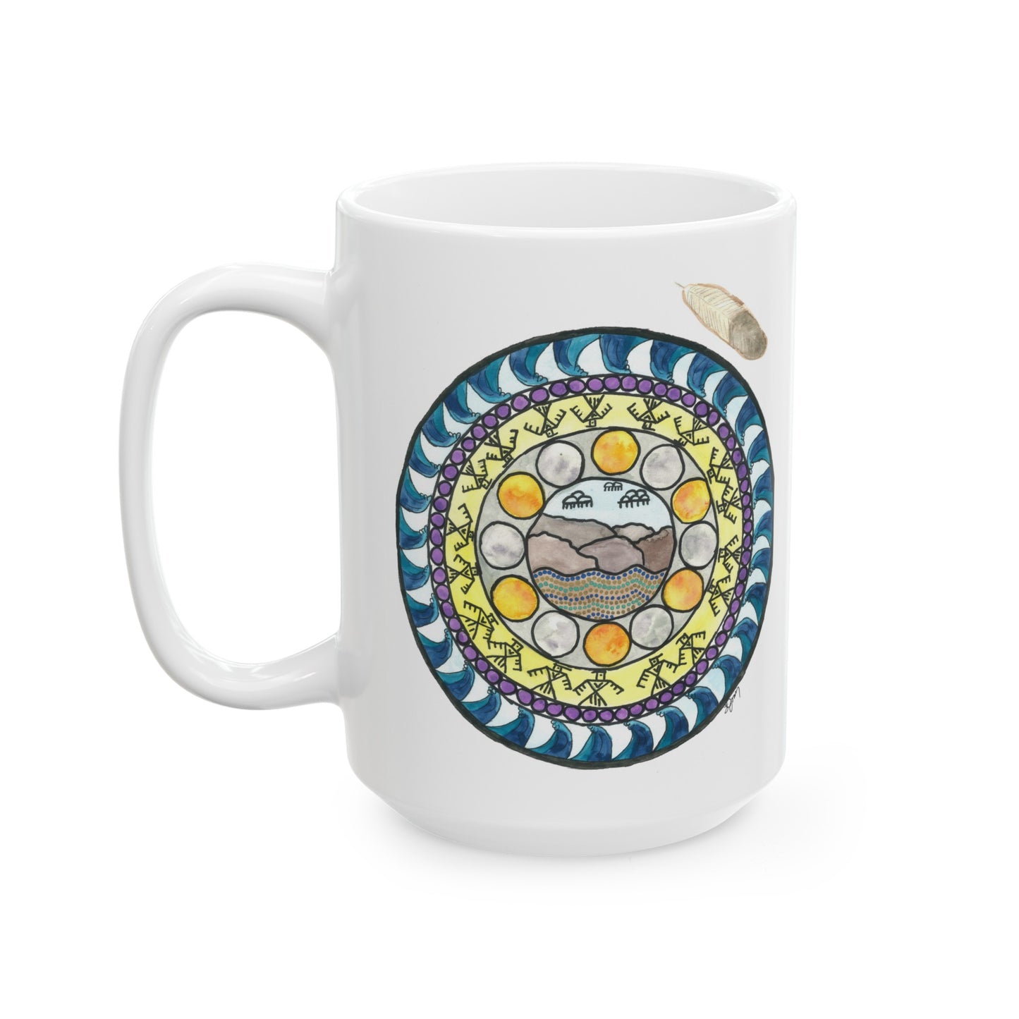 Art mug: Wheel of Healing # 2