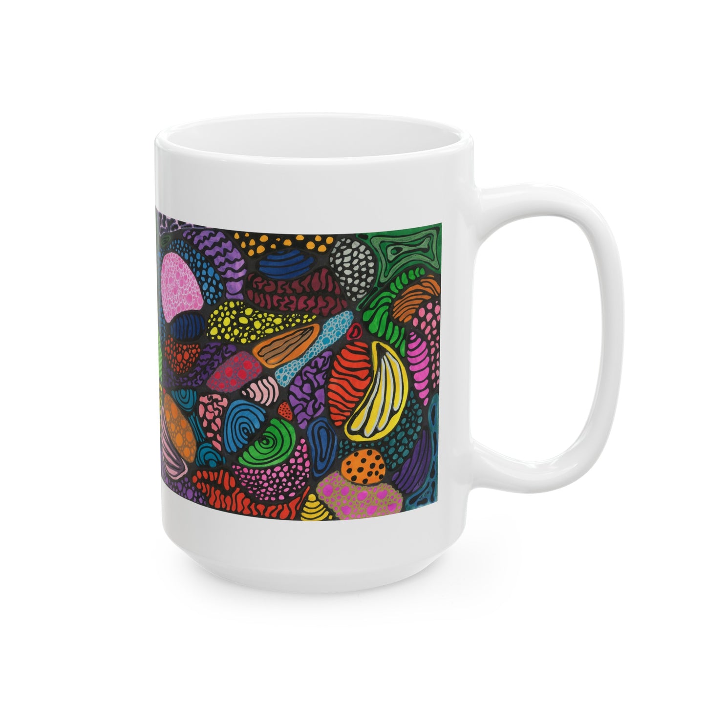 Neurographic art mug: For Clarity and Patience