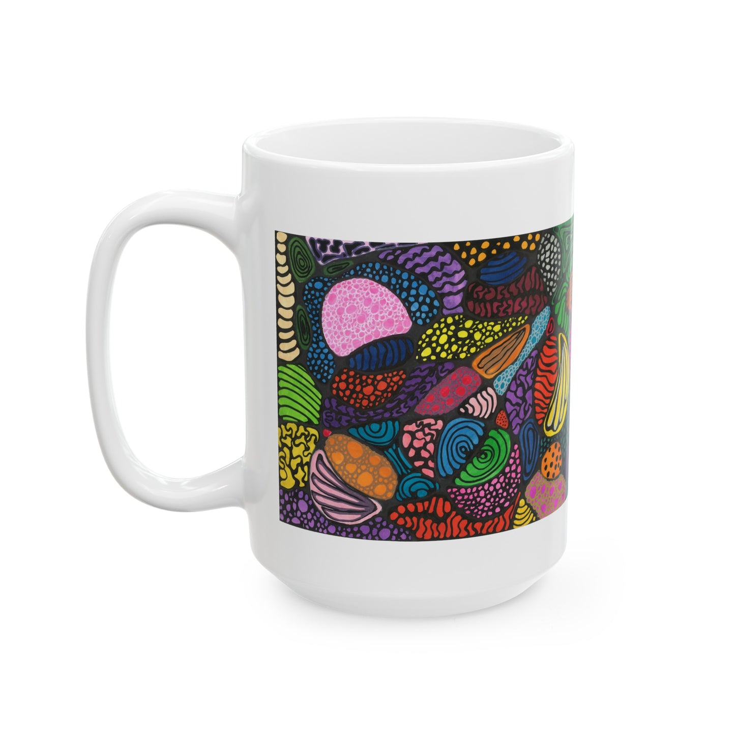 Neurographic art mug: For Clarity and Patience