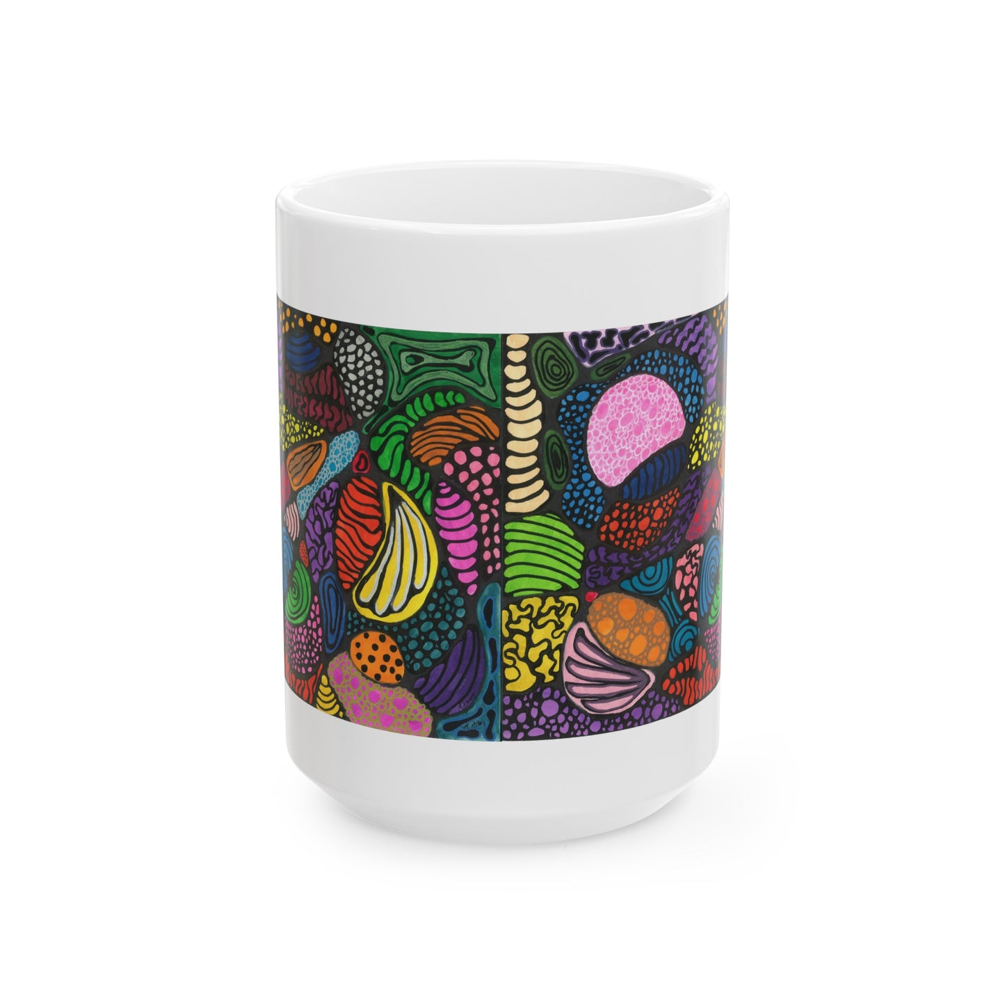 Neurographic art mug: For Clarity and Patience