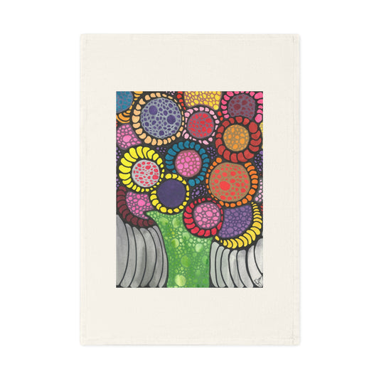 Neurographic art - Flowers in a Green Vase