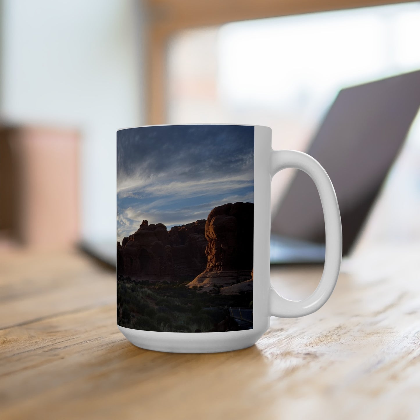 The beauty of Arches National Park mug