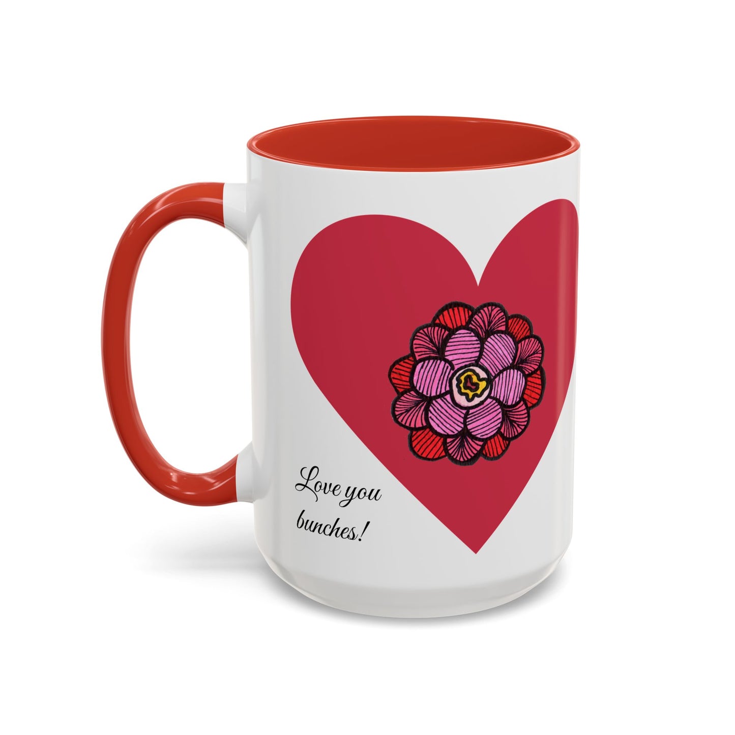 Heart Accent Coffee/Tea/Chai Mug - Love You Bunches
